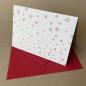 Preview: 10 graue Weihnachtskarten mit roten Umschlägen