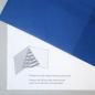 Preview: 10 blaue Weihnachtskarten mit Umschlägen: 3D-Weihnachtsbaum