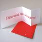 Preview: 10 Glückwunschkarten mit rotem Umschlag: Glückstag!