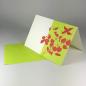 Preview: 10 Recycling-Grußkarten mit Umschlägen: rote Blumen