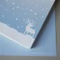 Mobile Preview: 100 Bogen Weihnachts-Briefpapier: Elch im Schneefall