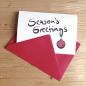 Preview: 10 Weihnachtskarten mit roten Kuverts: Season´s Greetings
