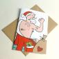 Preview: 10 Recycling-Weihnachtskarten mit Umschlägen: Tattoos