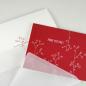 Preview: 10 rote Weihnachtskarten mit Kuverts: Frohe Festtage!