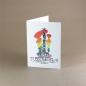 Mobile Preview: Gay Pride (Siegessäule mit Regenbogenfarben) - Recyclingkarte mit Umschlag
