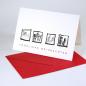 Preview: 10 Weihnachtskarten mit roten Kuverts: Münchener Wahrzeichen