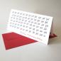 Preview: 20 Karten für Weihnachten und Neujahr (mit roten Kuverts)