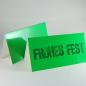 Preview: 10 grüne Weihnachtskarten mit Umschlag: FROHES FEST