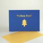 Preview: 10 edle, lasergestanzte Weihnachtspostkarten mit goldenen Kuverts
