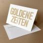 Preview: 10 Recyclingkarten mit Umschlag: Goldene Zeiten