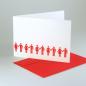 Preview: 10 Karten mit roten Umschlägen: Männer und Frauen