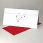 Preview: 10 Weihnachtskarten mit roten Kuverts: Rudolf unter Strom