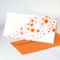 Preview: 10 Weihnachtskarten mit orangen Umschlägen: Sterne