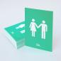 Preview: 100 grüne Postkarten zur Hochzeit: Brautpaar + Ja.