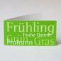 Mobile Preview: Recycling-Osterkarte: Frühling - Frohsinn - Frohe Ostern