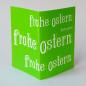 Mobile Preview: grüne Osterkarte: frohe ostern