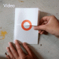 Preview: Design-Hochzeitskarte: oranger Ring