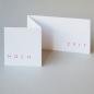 Preview: Hochzeitskarte: HOCH ZEIT (pinker Druck)