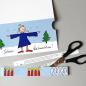 Preview: Adventskarte zum Basteln: Schöne Weihnachten!