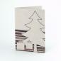 Mobile Preview: Graupappe-Weihnachtskarte: Baum mit Paketen