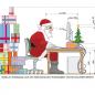 Preview: Weihnachtskarte: optimierter Weihnachtsmannarbeitsplatz