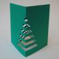 Mobile Preview: Weihnachtskarte: dunkelgrüner Weihnachtsbaum für den Schreibtisch