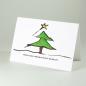 Mobile Preview: Weihnachtskarte: Weihnachtsbaum mit Wunsch