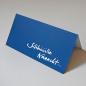 Mobile Preview: blaue Recycling-Weihnachtskarte: Stihiiille Naaacht...