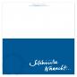 Preview: blaue Recycling-Weihnachtskarte: Stihiiille Naaacht ...