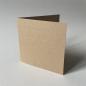 Preview: 20 braune, quadratische Recycling-Klappkarten mit passenden Umschlägen