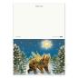 Preview: 10 Weihnachtskarten mit Umschlägen: Geflügelter Bär im Wald