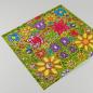 Preview: Flower Power - Grußkarte mit vielen Blumen und farbigem Umschlag