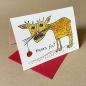 Preview: 10 Weihnachtskarten mit roten Kuverts: Frohes Fest