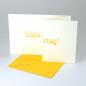 Preview: 10 Glückwunschkarten mit gelben Kuverts: Glückstag!