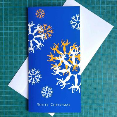 10 Weihnachtskarten mit Kuverts: White Christmas
