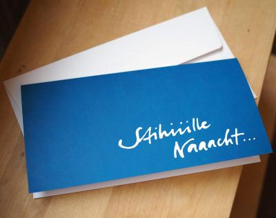 10 blaue Recycling-Weihnachtskarten: Stihiiille ...