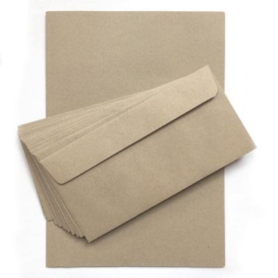 120 Bogen sandgraues Recycling-Papier DIN A4 mit Umschlägen