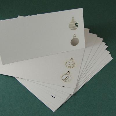 10 graue Weihnachtskarten mit weißen Recycling-Kuverts