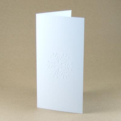 10 weiße Recycling-Weihnachtskarten mit Umschlägen