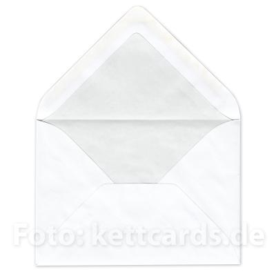 10 weiße Blanko-Weihnachtskarten zum Basteln, mit Kuverts und Einlegeblatt