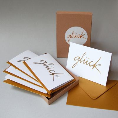 glück - Geschenkbox mit fünf Glückwunschkarten