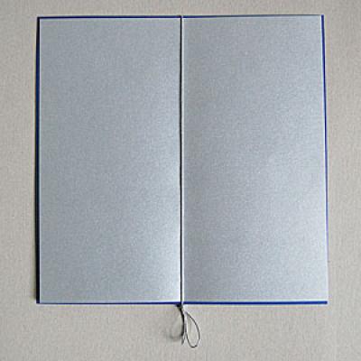 blaue Klappkarte DIN lang (GmundColors55, 200 g/qm)