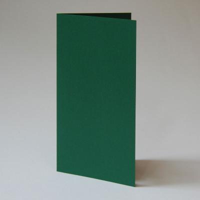 dunkelgrüne Klappkarte DIN lang (Artoz Nr.309, 220 g/qm)