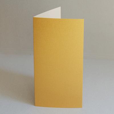 goldene Klappkarte DIN lang (Gmund Treasury Shimmer 310 g/qm)