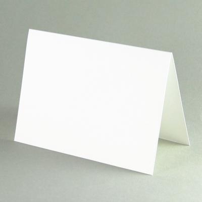 weiße Klappkarte DIN A6 (Besuchskartenkarton 246 g/qm)