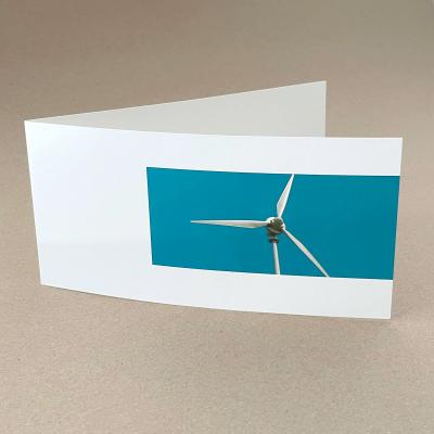 reduzierte Grußkarte: Windrad / Windenergieanlage