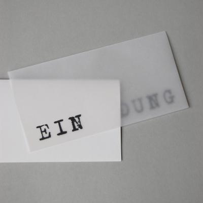 zweiteilige Design-Einladungskarte: EIN LADUNG