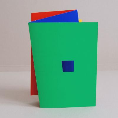 Siebdruckkarte: Farben-Leporello
