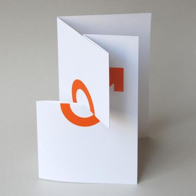 Design-Hochzeitskarte: oranger Ring