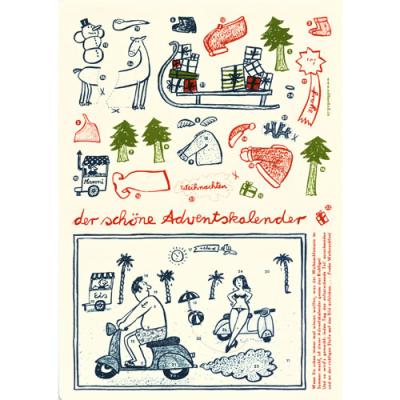 Bastelbogen: der schöne Adventskalender